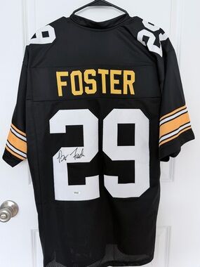 Barry Foster Autographed Signed #29 Custom Football Jersey XL Prime Time COA